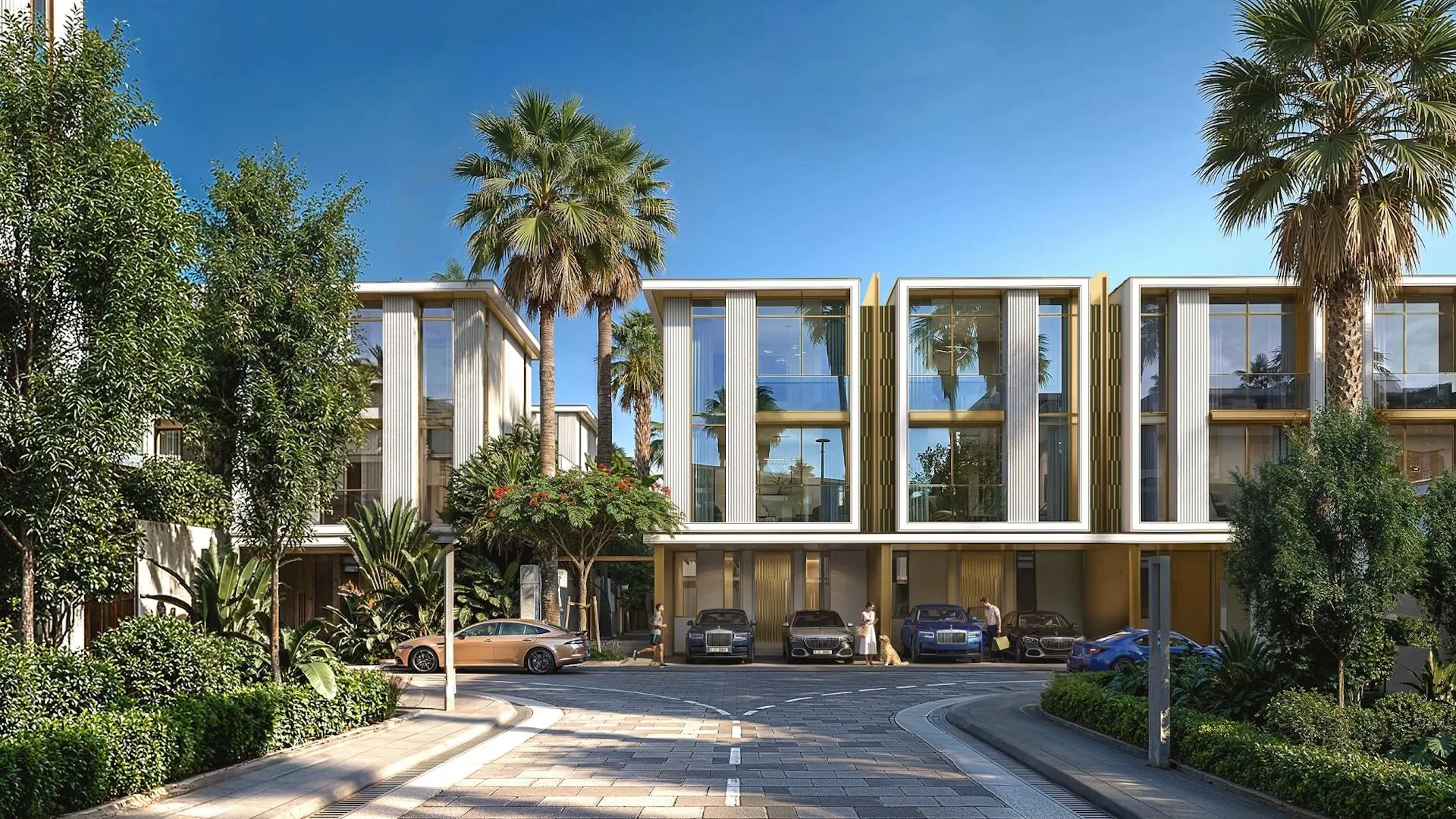 Tilal Binghatti villa street view